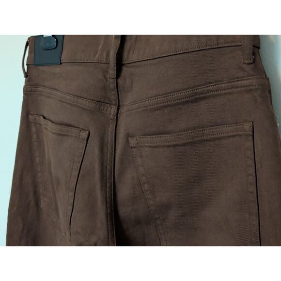 NWOT Everlane Way High Curve Ankle Barrel Jeans Cocoa Brown Sz 29 R - Picture 4 of 7